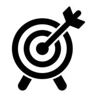 Dartboard vector icon in trendy style