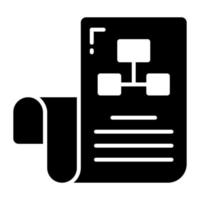 Workflow vector icon in trendy design style