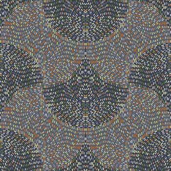 Hand drawn dash lines mosaic seamless pattern. Doodle style broken line endless wallpaper. vector