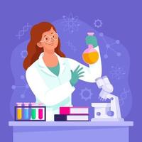 International Day Of Women And Girls In Science vector