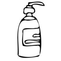 símbolo de botella kosmetik cuidado del cuerpo spa salon.spa tratamiento.medicina alternativa.simple icono aislado sobre fondo blanco. vector