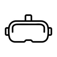 vector de icono de gafas de computadora. ilustración de símbolo de contorno aislado