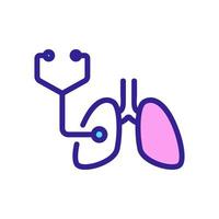 mycobacterium tuberculosis on test surface icon vector outline illustration