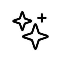 vector de icono de brillo brillante estrella. ilustración de símbolo de contorno aislado