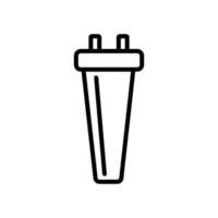 The drinking water filter is an icon vector. Isolated contour symbol illustration vector