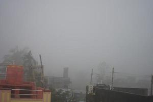 Kolkata City Scape in Foggy Morning 10 photo