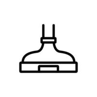 built-in practical cooker hood icon vector outline illustration