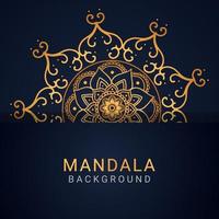 mandala de lujo dorado con un diseño elegante de fondo negromandala de lujo dorado con un diseño elegante de fondo negro vector