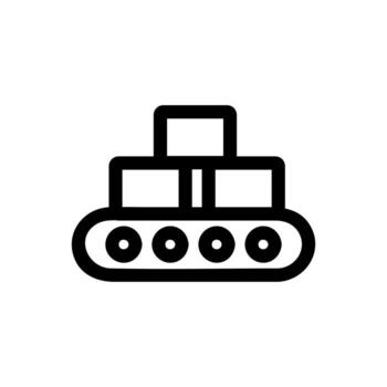 Mail sorting icon vector. Isolated contour symbol illustration vector