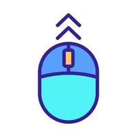 Scroll the screen icon vector. Isolated contour symbol illustration vector