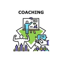 ilustración del concepto de vector de consultoría de coaching