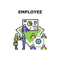 Employee Job Vector Concept Color Illustration