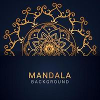 mandala de lujo dorado con un diseño elegante de fondo negromandala de lujo dorado con un diseño elegante de fondo negro vector