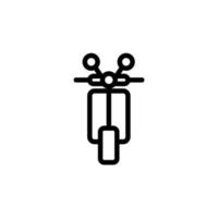 motorcycle icon vector. Isolated contour symbol illustration vector