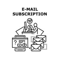 E-mail Subscription Vector Concept Illustration