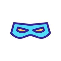 Super Hero Mask Icon Vector. Isolated contour symbol illustration vector