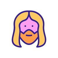 images of jesus christ icon vector outline illustration