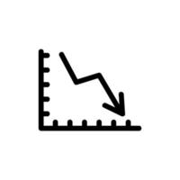 schedule reducing the vector icon. Isolated contour symbol illustration