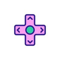 Control game icon vector. Isolated contour symbol illustration vector