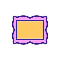 Picture in the frame of the icon vector. Isolated contour symbol illustration vector