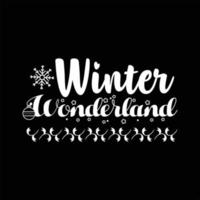 Winter T-shirt Design vector