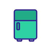 normal type of make-up refrigerator icon vector outline illustration