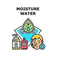 Moisture Water Vector Concept Color Illustration