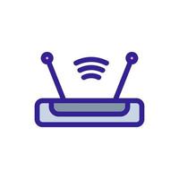 Modem icon vector. Isolated contour symbol illustration vector