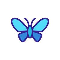 Butterfly icon vector. Isolated contour symbol illustration vector