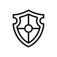 el viejo escudo de armas es un vector de iconos. ilustración de símbolo de contorno aislado