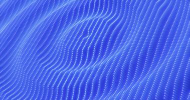 ondas azules abstractas rayas círculos de partículas y puntos energía mágica brillante rítmica futurista. fondo abstracto foto