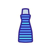 one-piece kitchen apron with pocket icon vector outline illustration