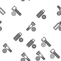 Screw And Bolt Building Accessory Vector Seamless Pattern