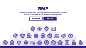 Gmp Certified Mark Landing Header Vector