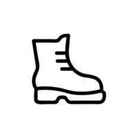 Tourist shoes icon vector. Isolated contour symbol illustration vector