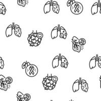 Respiratory Disease Vector Seamless Pattern