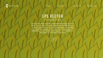 plantilla de página de destino con fondo de patrón amarillo. concepto de ilustración vectorial de diseño botánico tropical para el desarrollo de sitios web vector