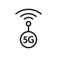 Internetand WI-FI icon vector. Isolated contour symbol illustration vector
