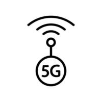 Internetand WI-FI icon vector. Isolated contour symbol illustration vector