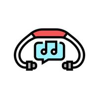 music headphones color icon vector illustration sign