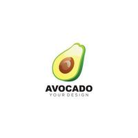 avocado design logo vector illustration symbol