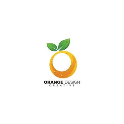 orange design template logo for icon business