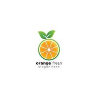 orange fruit fresh design illustration icon vector