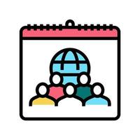international day for tolerance color icon vector illustration