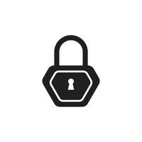 padlock logo icon vector