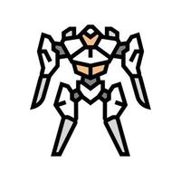 future robot color icon vector illustration