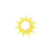 logotipo de ilustración de sol vector