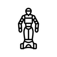 artificial robot line icon vector illustration
