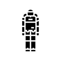 science robot glyph icon vector illustration