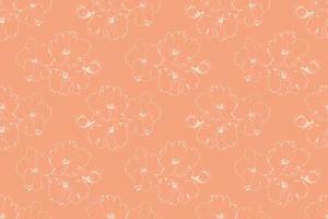 Floral pattern seamless vector background. Foliage and flower wallpaper design of nature.